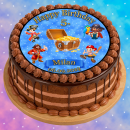 Tortenaufleger Fototorte Tortenbild Kindergeburtstag Piraten PT05 (Zuckerpapier)