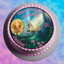 Tortenaufleger Fototorte Tortenbild Kindergeburtstag Einhorn FT17 (Zuckerpapier)