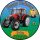Tortenaufleger Fototorte Tortenbild Kindergeburtstag Fahrzeuge Traktor Trecker FZ02 (Zuckerpapier)