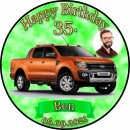 Tortenaufleger Fototorte Tortenbild Fahrzeuge Auto Ford Ranger FZ03 (Zuckerpapier)