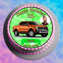 Tortenaufleger Fototorte Tortenbild Fahrzeuge Auto Ford Ranger FZ03 (Zuckerpapier)