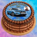 Tortenaufleger Fototorte Tortenbild Fahrzeuge Auto Nissan Qashqai FZ04 (Zuckerpapier)