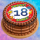 Tortenaufleger Fototorte Tortenbild Warnschild Prost 18. Geburtstag GB13 (Zuckerpapier)