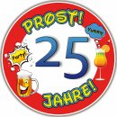 Tortenaufleger Fototorte Tortenbild Warnschild Prost 25....