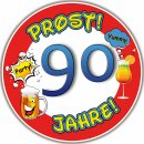 Tortenaufleger Fototorte Tortenbild Warnschild Prost 90....