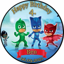 Tortenaufleger Fototorte Tortenbild Kindergeburtstag PJ Masks PJ01 (Zuckerpapier)