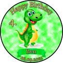 Tortenaufleger Fototorte Geburtstag Dino der Dinosaurier DINO01 (Zuckerpapier)