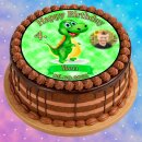 Tortenaufleger Fototorte Geburtstag Dino der Dinosaurier DINO01 (Zuckerpapier)