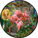 Tortenaufleger Fototorte Geburtstag Ingo der Flamingo...