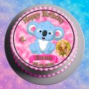 Tortenaufleger Fototorte Tortenbild Geburtstag Koala KO01 (Zuckerpapier)
