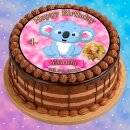 Tortenaufleger Fototorte Tortenbild Geburtstag Koala KO01 (Zuckerpapier)