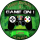 Tortenaufleger Fototorte Tortenbild Kindergeburtstag Game On Gamer GO01 (Zuckerpapier) Rund 14 cm Ø ohne Foto