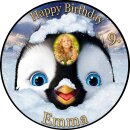 Tortenaufleger Fototorte Tortenbild Geburtstag Pinguin...
