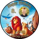 Tortenaufleger Fototorte Tortenbild Kindergeburtstag König der Löwen KDL01 (Zuckerpapier)