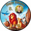 Tortenaufleger Fototorte Tortenbild Kindergeburtstag König der Löwen KDL01 (Zuckerpapier)
