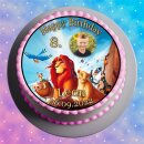 Tortenaufleger Fototorte Tortenbild Kindergeburtstag König der Löwen KDL01 (Zuckerpapier)