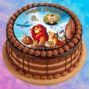 Tortenaufleger Fototorte Tortenbild Kindergeburtstag König der Löwen KDL01 (Zuckerpapier)