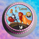 Tortenaufleger Fototorte Tortenbild Kindergeburtstag König der Löwen KDL02 (Zuckerpapier) Rund 20 cm Ø mit Foto