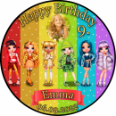 Tortenaufleger Fototorte Tortenbild Kindergeburtstag Rainbow High RH01 (Zuckerpapier)