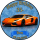 Tortenaufleger Fototorte Fahrzeuge Auto Rennwagen Sportwagen Lamborghini  FZ07 (Zuckerpapier)