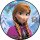 Tortenaufleger Fototorte Tortenbild Kindergeburtstag Frozen Anna Eiskönigin F04 (Zuckerpapier)