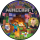Tortenaufleger Fototorte Tortenbild Gamer Minecraft Pixel TNT MCR01 (Zuckerpapier) Rund 14 cm Ø mit Foto