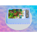 Tortenaufleger Fototorte Tortenbild Gamer Minecraft Pixel TNT MCR02 (Zuckerpapier) DIN A5 ohne Foto