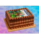 Tortenaufleger Fototorte Tortenbild Kindergeburtstag Game On Gamer GO01 (Zuckerpapier)