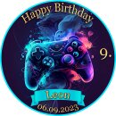 Tortenaufleger Fototorte Tortenbild Kindergeburtstag Game...