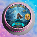 Tortenaufleger Fototorte Tortenbild Kindergeburtstag Arielle die Meerjungfrau AR02 (Zuckerpapier)