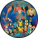 Tortenaufleger Fototorte Kindergeburtstag Pokemon Pikachu...