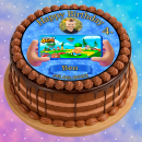 Tortenaufleger Fototorte Tortenbild Kindergeburtstag Game On Gamer GO01 (Zuckerpapier)