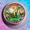 Tortenaufleger Fototorte Geburtstag Dino der Dinosaurier DINO04 (Zuckerpapier)
