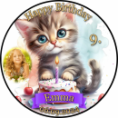 Tortenaufleger Fototorte Tortenbild Geburtstag Wolf Wölfe WÖ01 (Zuckerpapier)