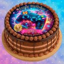 Tortenaufleger Fototorte Tortenbild Kindergeburtstag Game On Gamer GO04 (Zuckerpapier) Rund 20 cm Ø mit Foto