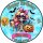 Tortenaufleger Fototorte Tortenbild Geburtstag Halloween Kürbis Skelett HW32 (Zuckerpapier) Rund 14 cm Ø mit Foto