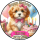 Tortenaufleger Fototorte Tortenbild Geburtstag Party Hunde Welpen HU01 (Zuckerpapier)