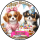 Tortenaufleger Fototorte Tortenbild Geburtstag Party Hunde Welpen HU02 (Zuckerpapier)