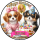 Tortenaufleger Fototorte Tortenbild Geburtstag Party Hunde Welpen HU02 (Zuckerpapier)