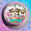 Tortenaufleger Fototorte Tortenbild Geburtstag Wolf Wölfe WÖ01 (Zuckerpapier)