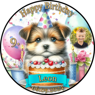Tortenaufleger Fototorte Tortenbild Geburtstag Wolf Wölfe WÖ01 (Zuckerpapier)