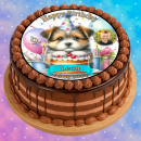 Tortenaufleger Fototorte Tortenbild Geburtstag Wolf Wölfe WÖ01 (Zuckerpapier)