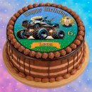 Tortenaufleger Fototorte Tortenbild Kindergeburtstag Fahrzeuge Traktor Trecker FZ02 (Zuckerpapier)