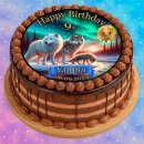 Tortenaufleger Fototorte Tortenbild Geburtstag Wolf Wölfe WÖ01 (Zuckerpapier)