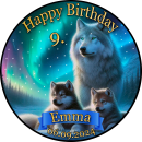 Tortenaufleger Fototorte Tortenbild Geburtstag Wolf...