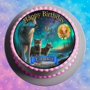 Tortenaufleger Fototorte Tortenbild Geburtstag Wolf Wölfe WÖ01 (Zuckerpapier)