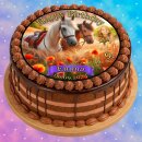 Tortenaufleger Fototorte Tortenbild Geburtstag Wolf Wölfe WÖ01 (Zuckerpapier)