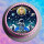 Tortenaufleger Fototorte Tortenbild Geburtstag Astronaut Mond Rakete Sterne Weltraum WR04 (Zuckerpapier)