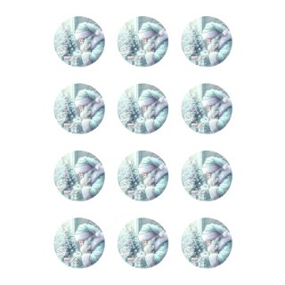 Muffinaufleger Cupcakes Muffins Weihnachten Christmas Xmas Weihnachtsmann WN08