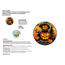 Tortenaufleger Fototorte Tortenbild Geburtstag Halloween Kürbis Herbst Gruselig HW34 (Zuckerpapier)